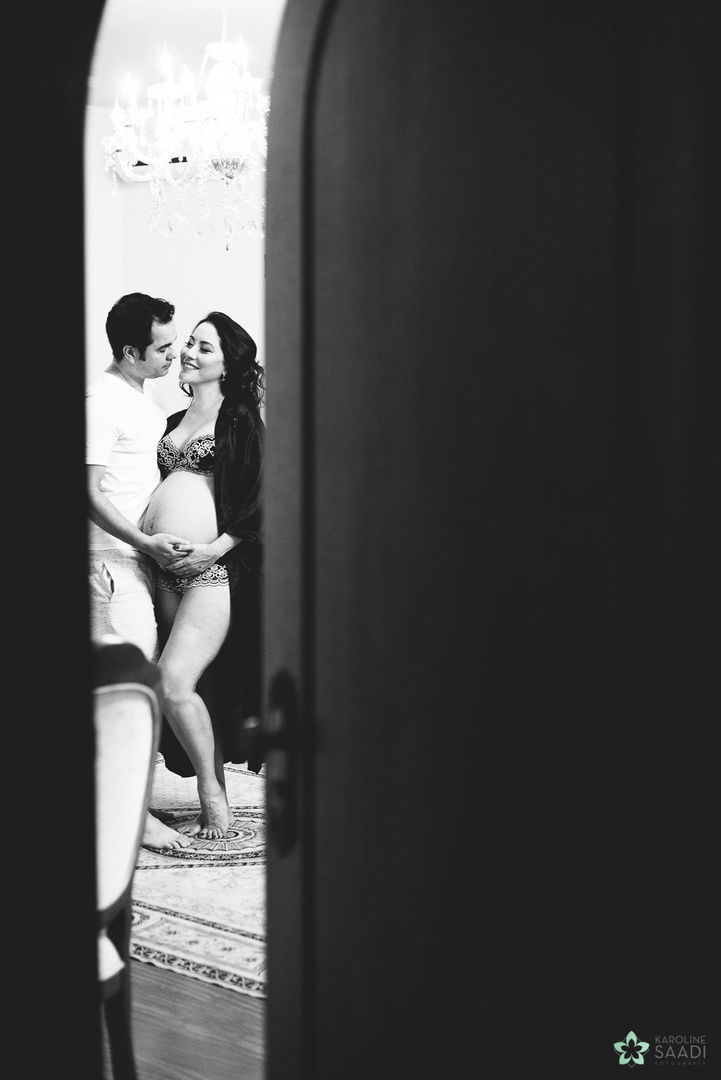 Foto Ensaio Gestacional - Externo e a Domicílio - Ana e Guilherme - Ribeirão Preto - SP - Imagem 46